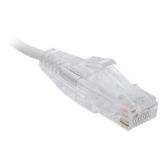 Cable de Parcheo Slim UTP Cat6 - 1 Metro (3.28 Pies), Blanco, Diámetro Reducido (28 AWG)