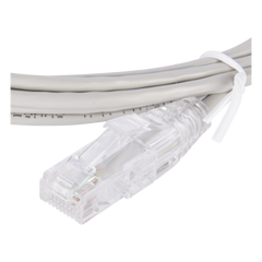 Cable de Parcheo Slim UTP Cat6 - 2 Metros (6.56 Pies) Gris Diámetro Reducido (28 AWG)