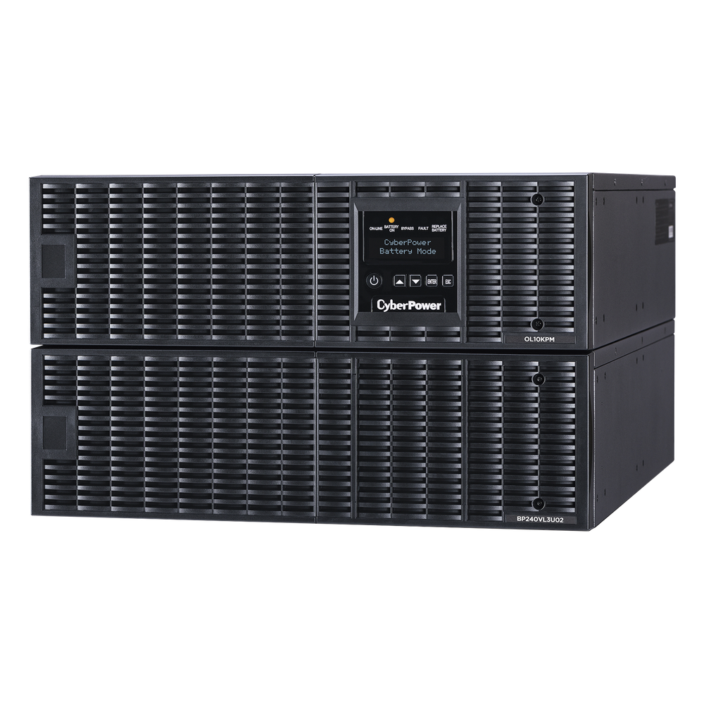 UPS de 10000 VA/10000 W, Online Doble Conversión, 200 - 240 Vac de Entrada, 200 - 240 Vac de Salida, Terminal Hardwired, Onda Senoidal Pura, Torre o Rack de 6 UR, Con 3 Tomas NEMA L6-30R