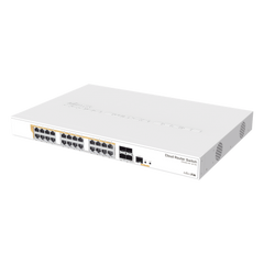 CRS328-24P-4S+RM - 24 port Gigabit Ethernet router/switch with four 10Gbps SFP+
