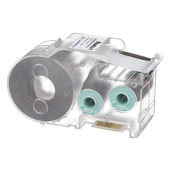 Casete de Etiquetas de Poliolefina de Cinta Continua, Tubo Termocontráctil, 8.6 mm de Ancho, 2.4 Metros (7.87 Pies) de Largo, Para Cables de 1.5 a 4.8 mm (18-12 AWG) de Diámetro, Color Blanco