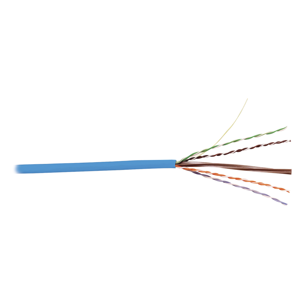 Bobina de Cable UTP Reelex, de 4 Pares, Alto Desempeño Cat6, PVC (CM), Color Azul, 23 AWG, 305 Metros (1000 Pies)