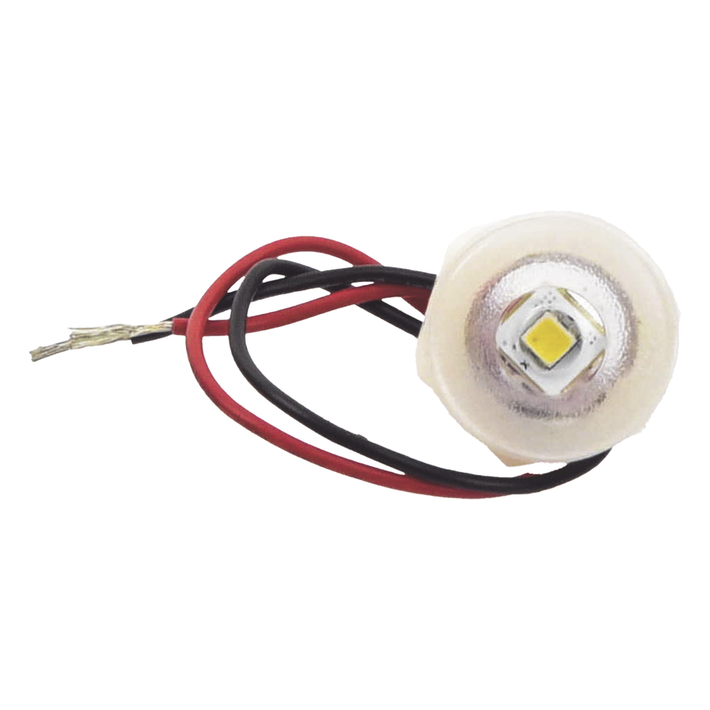 Luz led marina de cortesía serie Newt, emite luz de color blanco de 45 lúmenes, para uso exterior e interior, fabricado bajo norma de protección IP67.