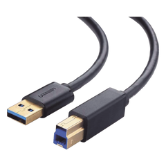 Cable USB-A 3.0 macho a USB-B macho / Ideal para Impresora, Escáner, Pianos, Barras de sonido, etc. / Plug & Play / Compatibilidad Universal / 2 metros