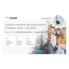 KIT de Amplificador de Señal Celular Home Studio/ Datos 2G, 3G, 4G / Llamadas / Mejora la señal para cubrir hasta 60 m² como una habitación, casa pequeña o departamento.