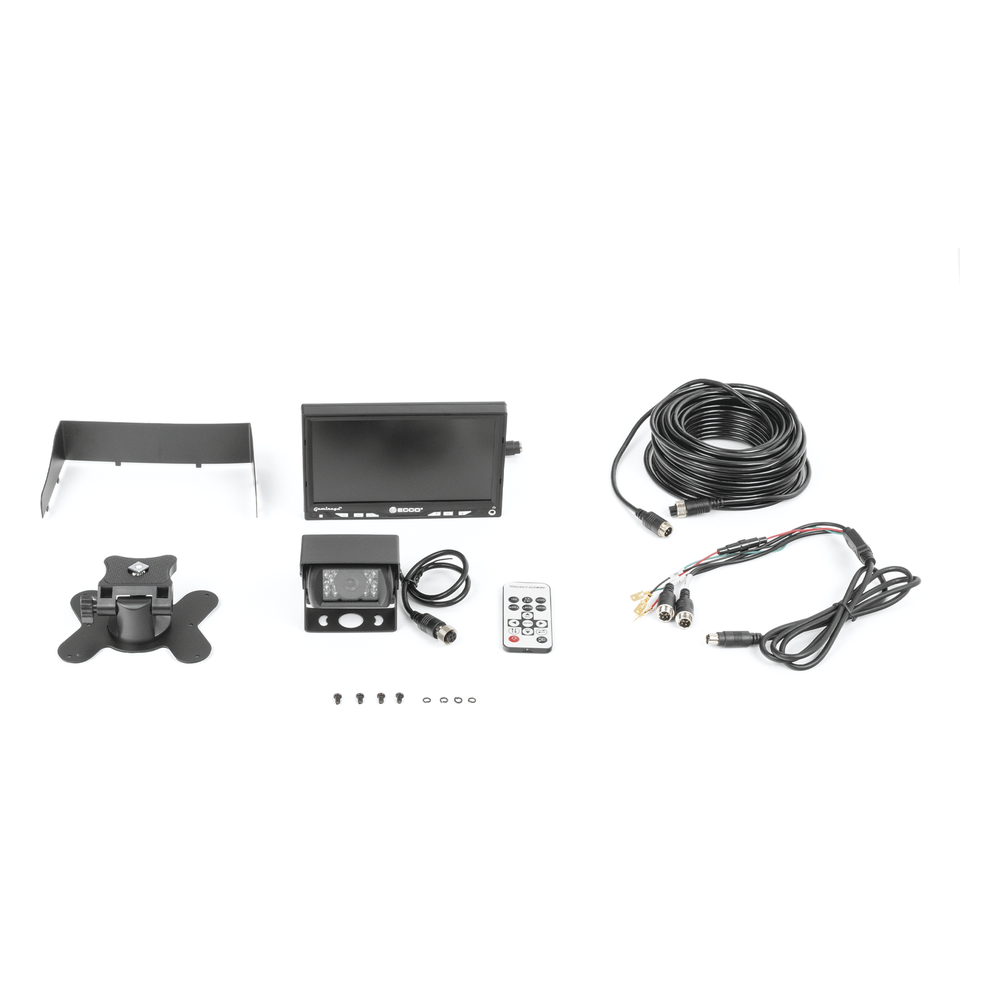 Camara de Reversa Alambrica y Monitor para Vehiculos de Trabajo y Montacargas