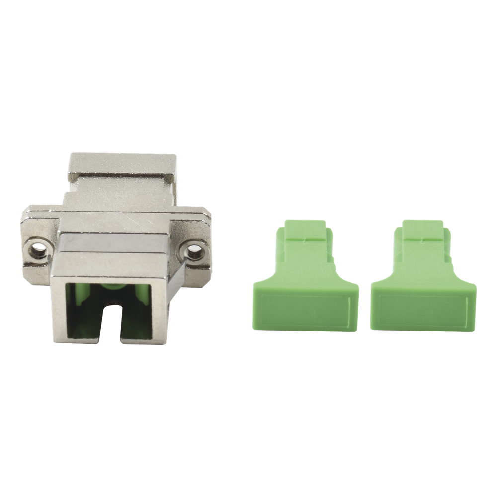 Módulo Acoplador de Fibra Óptica Simplex SC/APC a SC/APC Compatible con Fibra Monomodo