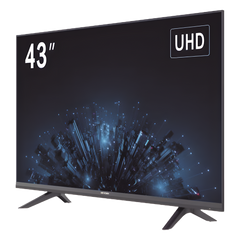 Monitor LED 4K de 43" / Ideal para Oficina y Hogar / Uso 24-7 / Entrada HDMI / Compatible con Montaje VESA (200 X 200) / Bocinas Integradas