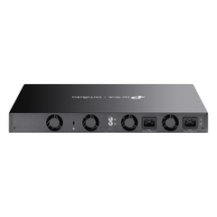 Switch Gestionable L3 Apilable / 48 Puertos Gigabit + 6 Slots 10G SFP+ / Capacidad 216 Gbps / Apilamiento Físico hasta 8 Unidades / Gestión Cloud Omada SDN / Alta Disponibilidad con Fuentes Redundantes / RIP-OSPF-VRRP-PIM / Seguridad ACL-802