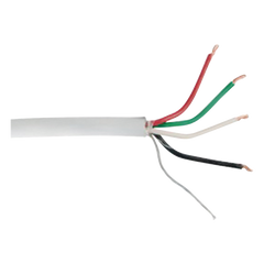 Bobina de 305 m (1000 ft) / Cable para Alarma 4x18 AWG / Blindado / Riser / Gris