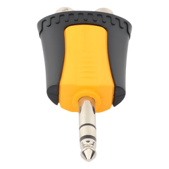 Conector Estéreo |  1/4in - 2 x RCA hembra | Adaptador de Carcasa de Plastico |