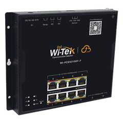 Switch L2 PoE Industrial / Administración Cloud Gratuita / 8 Puertos PoE af/at/bt 10/100/1000 Mbps / 2 Puertos SFP Gigabit / Máx Presupuesto PoE 145 W / Montaje Magnético - Riel DIN.