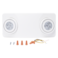 Luz de Emergencia Dual LED / 520 lúmenes / Uso Rudo / Cubierta ABS UL 5VA / Batería 9.6V 3Ah / 90 min Autonomía / Montaje Pared o Techo