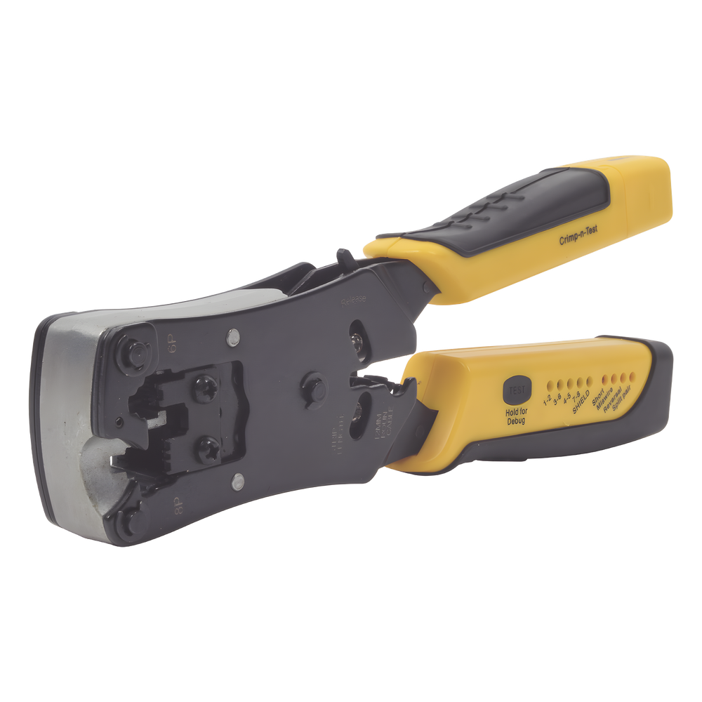 Pinza 3 en 1: Pelacables/ Terminado/ Probador para UTP. Enchufe Modular de Prueba para RJ45/RJ11/RJ22.
