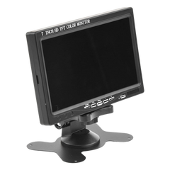 Monitor 7" TFT-LCD ideal para colocar en vehículos o DVR/NVR.  Entradas de video HDMI, VGA y RCA (CVBS)