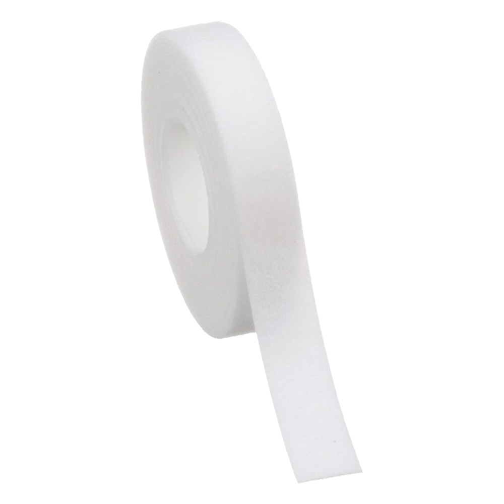 Rollo de Cinta de Contacto, de 15 Pies (4.5m) de Largo, 19.1 mm de Ancho, Color Blanco