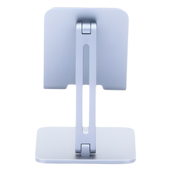 Soporte de Aluminio para IPad & Tablet | Plegable |Angulo Ajustable de 180° y 270° | Base Antideslizante | Protección  de Silicona | Amplia Compatibilidad con dispositivos de 7.9'' a 12.9'' | Aluminio Solido | Color Gris