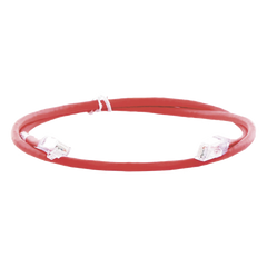Cable de Parcheo UTP Categoría 6, con Plug Modular en Cada Extremo - 1 Metro (3.28 Pies) - Rojo