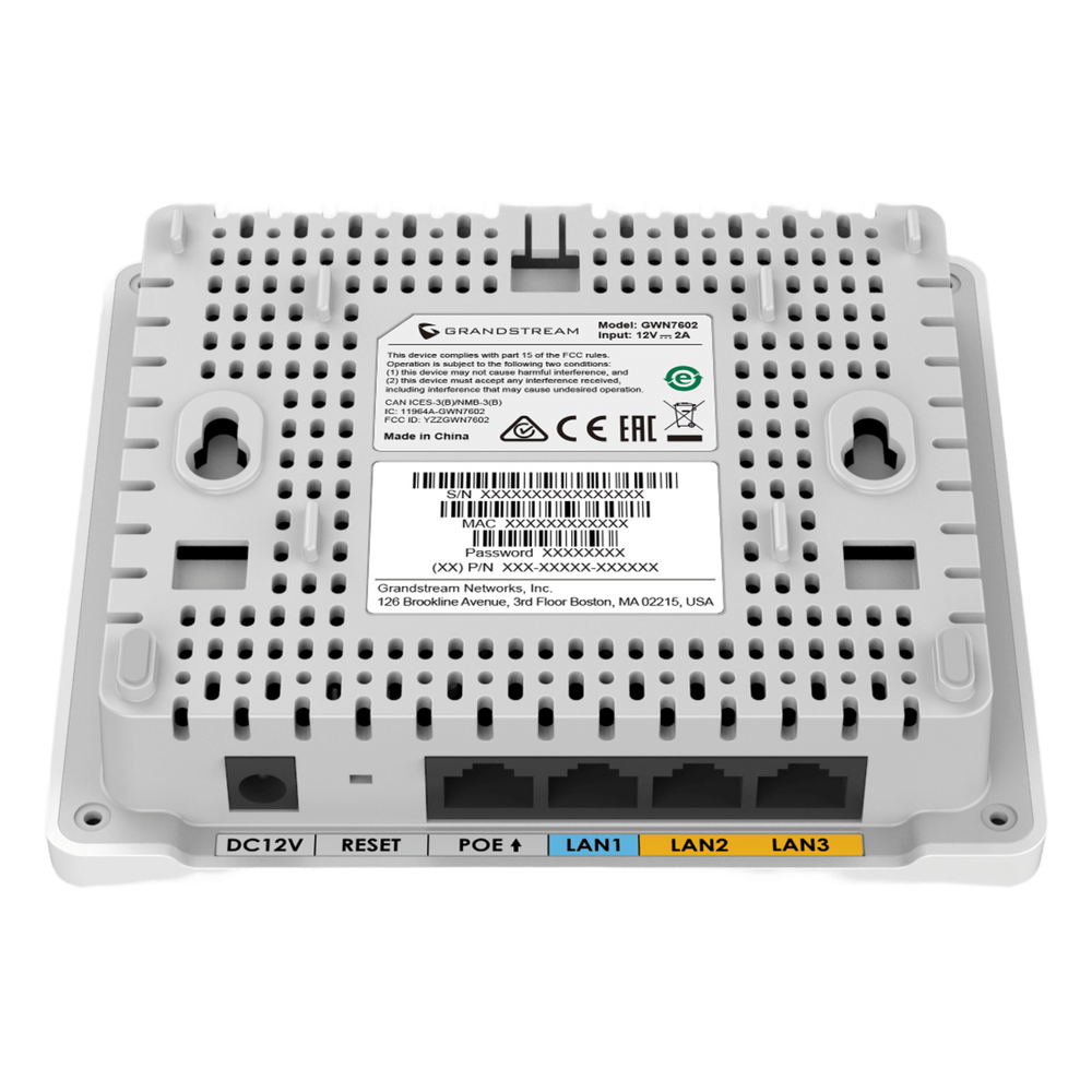 Punto de Acceso Wi-Fi 6 AX3000 / 3 Gbps / 2 Puertos Gigabit con PoE / MU-MIMO 2x2 (2.4GHz) y 3x3 (5GHz) / Hasta 256 Clientes Simultáneos / Cobertura de 100 mts / Gestión en la Nube GDMS