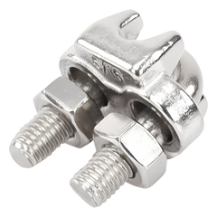 Nudo/ Perro/ Abrazadera Acero Forjado para Cable de 5/16", Acero Inoxidable.