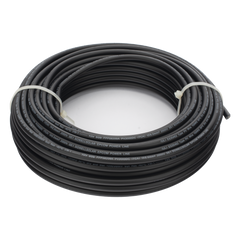 Cable Fotovoltaico Negro / Cobre Estañado / 6 mm² (10 AWG) / 2000V / Rollo de 25 m / / UL 4703 y TUV