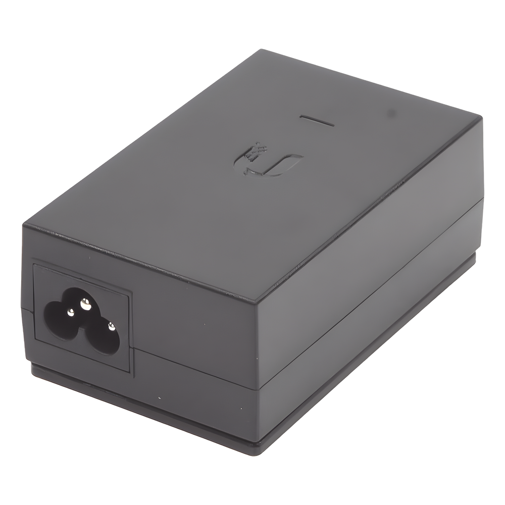Adaptador PoE Ubiquiti de 48 VDC, 0.5 A, Fast Ethernet (10/100 Mbps)