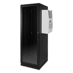 Gabinete de Telecomunicaciones ProLine V/D, 700 mm de Ancho, 800 mm de Profundidad, Compatible Con Aire Acondicionado Tipo G28, 42 UR, Color Negro