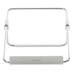 Soporte para Laptop / Plegable / Ajustable de 87 a 131 mm / Amplia compatibilidad 11''-16'' / Capacidad de carga 20 KG / Antideslizante /  Ultra Ligero / Metal / ABS / Silicona / Color Plata