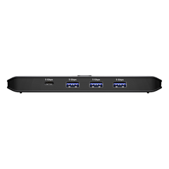 Switch Compartido USB 3.2 Gen 1 2x4 | Tipo de Host A+C | 5 Gbps | Botón Integrado | Selector Remoto | Diseño Compacto | InstaSync