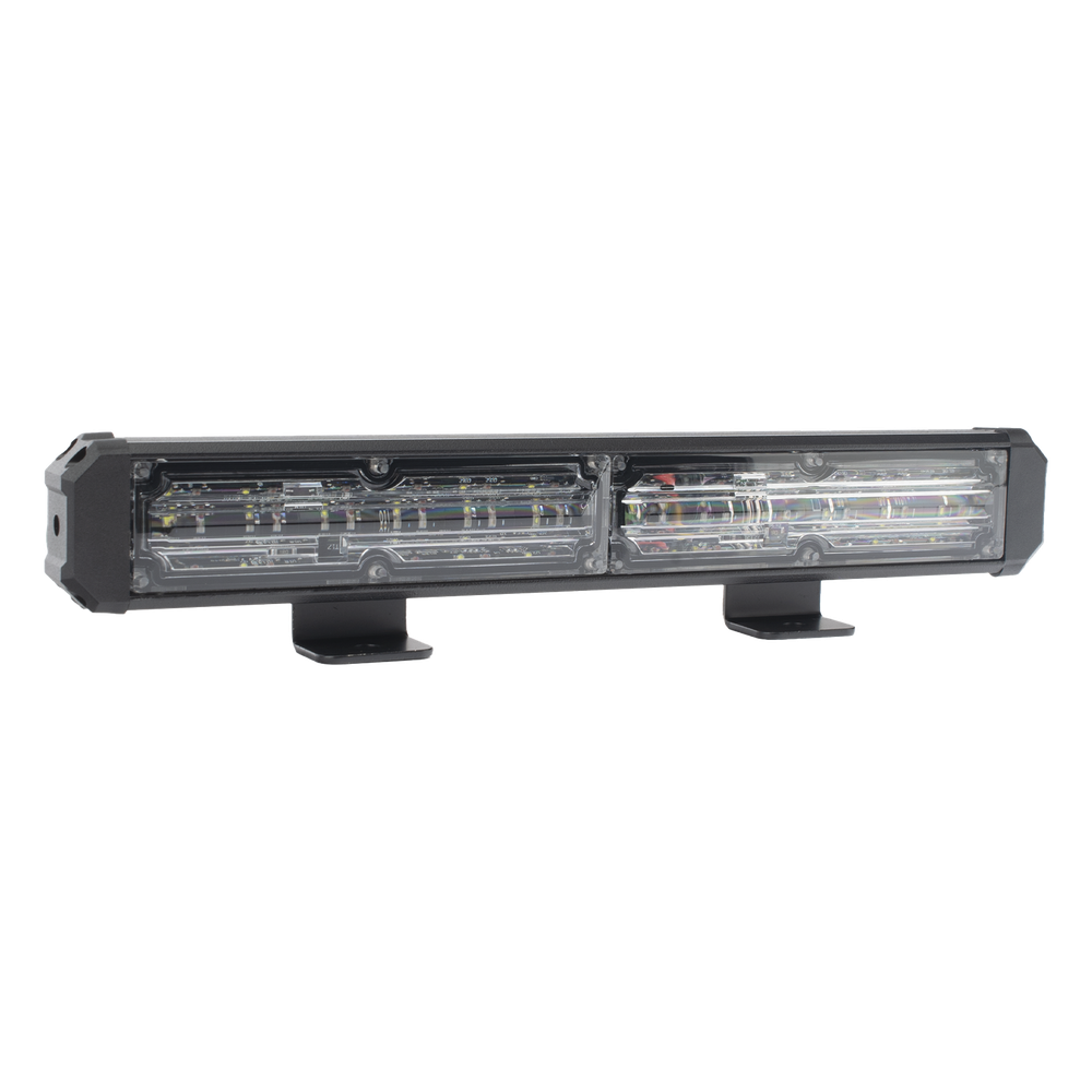 Barra de Luz de Advertencia, 2 Módulos de 6 LED, 11 Pulgadas Rojo/Claro
