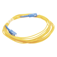 Jumper de Fibra Óptica Monomodo SC/UPC - SC/UPC Simplex, Color Amarillo, 5 Metros (16.40 Pies)