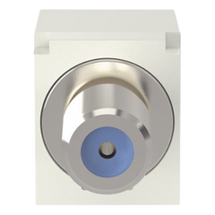 Módulo Acoplador Coaxial Tipo F, Mini-Com, de 75 Ohms, 3.0 GHz, Color Blanco