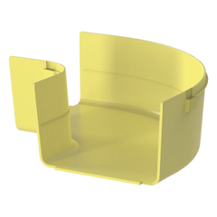 Ángulo Recto a 90º Horizontal, Para Canaletas FiberRunner™ 6X4, Color Amarillo