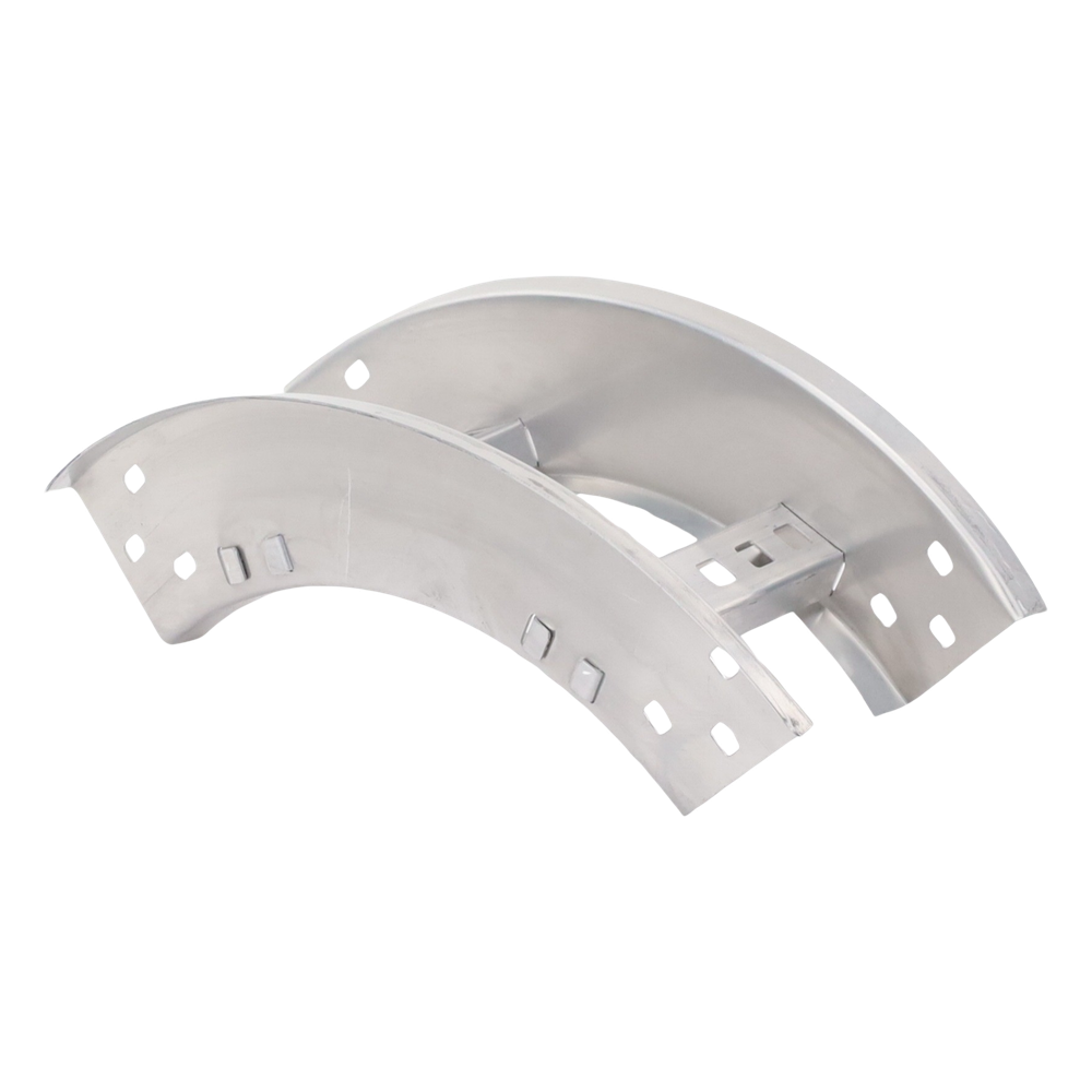 Curva Vertical Exterior de Aluminio de 90° Perfil Z / Peralte 3 1/4" / Ancho 6" / Radio 8" / Incluye Tornillería