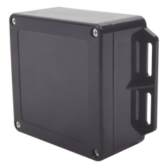 Gabinete Plástico Negro para Exterior (IP65) de 120 x 120 x 60 mm Cierre por Tornillos.