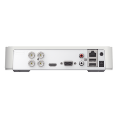 DVR 4 Canales TurboHD + 1 Canal IP / 2 Megapixel (1080p) Lite / Acusense Lite (Busqueda Inteligente Personas Vehiculos) / Audio por Coaxitron y Audio Bidireccional  / 1 Bahia de Disco Duro / H.265+ / Salida de Vídeo Full HD