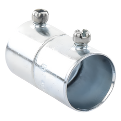 Cople 3/4" (19mm) Pared Delgada Con Tornillo (Tipo Americano) Galvanizado, Etiqueta Verde.