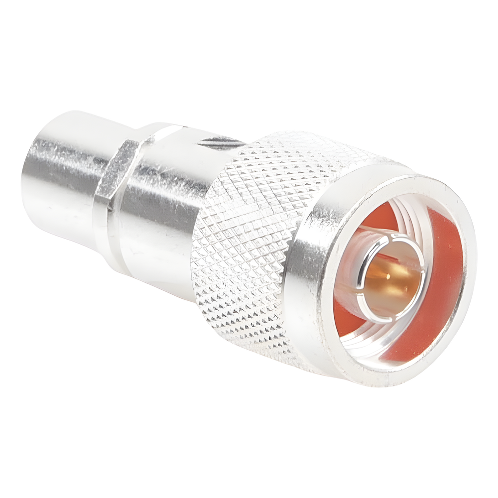 Conector N Macho de Rosca para Cables RG-8/U, 9913, 7810A, 8214, CNT-400, LMR-400, Plata/ Oro/ Teflón
