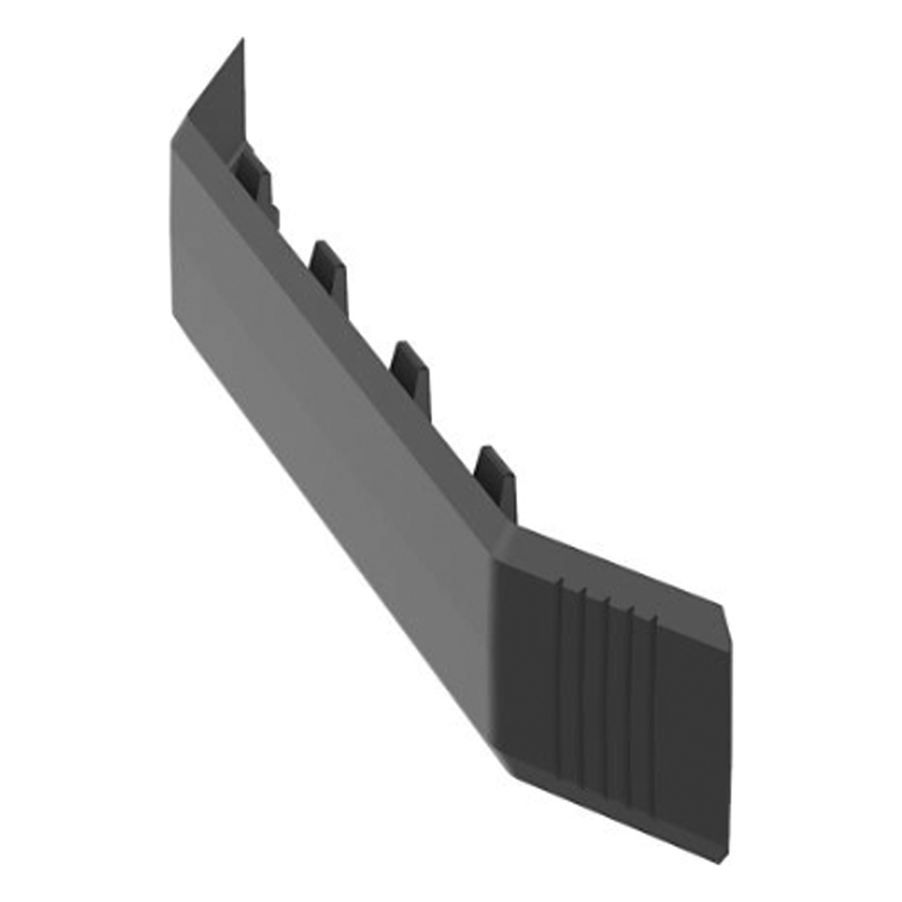 Unión Recta Para Canaleta de Piso AFR4BCBL6, Material PVC Rígido, Color Negro
