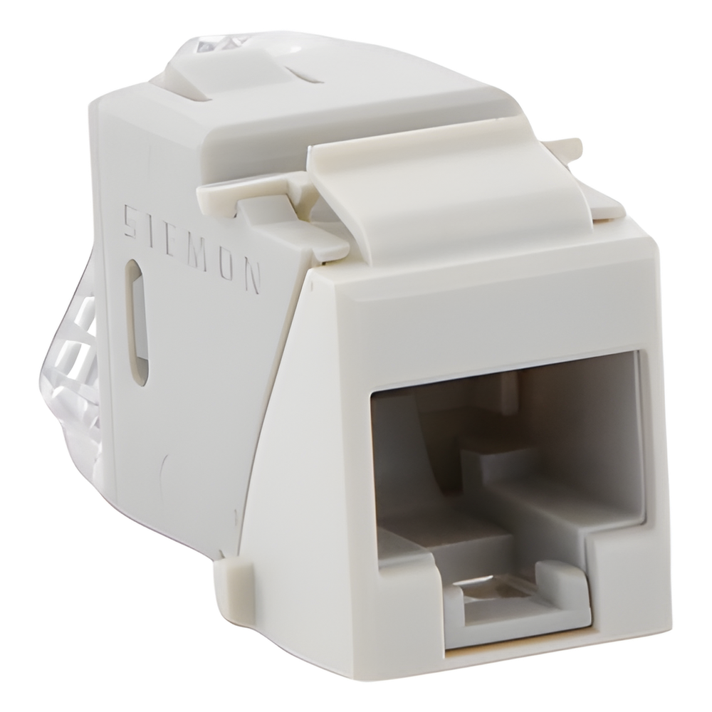 Jack Ultramax Cat6, UTP, Tipo Keystone, Color Blanco, Punch Down