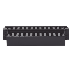 Organizador de Cables Horizontal PatchLink, Doble (Frontal y Posterior), Con Tapa Extendida, Para Rack de 19in, 2UR