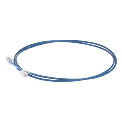 Patch Cord Cat6A, Diametro Reducido 28 AWG, Blindado S/FTP, CM/LS0H, 1 Metro (3.28 Pies), Color Azul