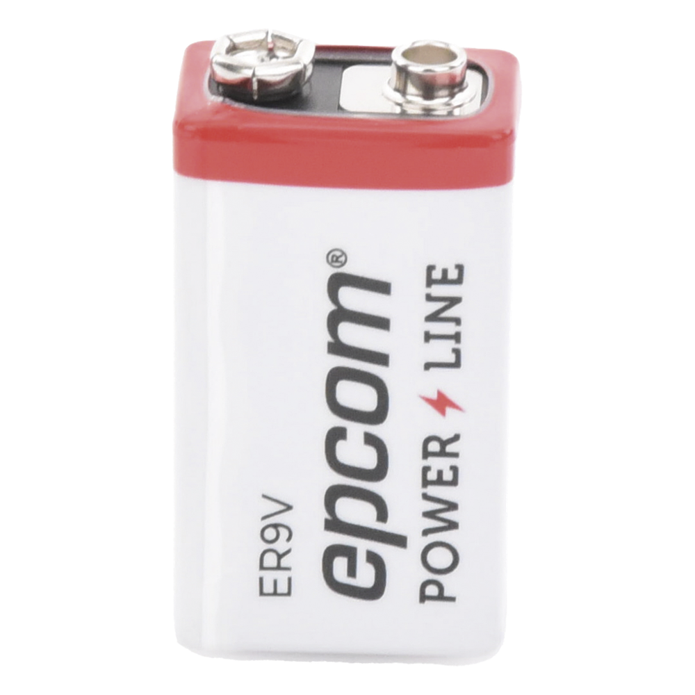 Batería de Litio 9V / 1200 mAh / Cloruro de Tionilo / No Recargable / Operación -60°C a +85°C / Acero Inoxidable