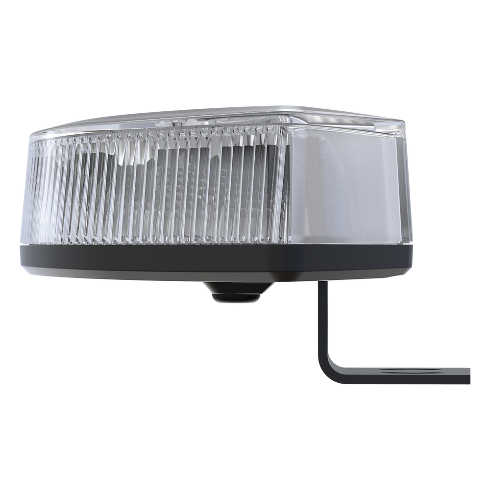 Luz Auxiliar Esquinera de 9 LED, Ambar, Lente Transparente, SAE