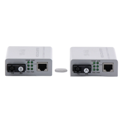 Convertidor de medios / Hasta 20 Km / 1 puerto SC/UPC 1000Mbps / 1 puerto RJ45 1000Mbps / WL: Tx 1310nm - Rx 1550nm / incluye 2 piezas A y B