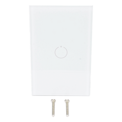 (ZWAVE) Interruptor On/Off panel táctil touch inalámbrico Zwave Plus 1 boton. Compatible con Hubitat HC8, Álula  M2M, otro