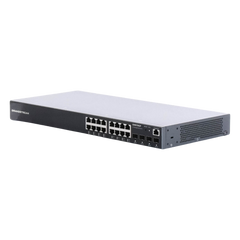Switch Gigabit PoE+ Administrable / 16 puertos 10/100/1000 Mbps + 4 Puertos SFP Uplink / Hasta 240W / Compatible con GWN Cloud.
