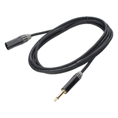 Cable de Audio | XLR 3 Polos Macho a Plug 1/4 in mono | Conector Seetronic Serie M SCMF3 - MP2X | Longitud 3m