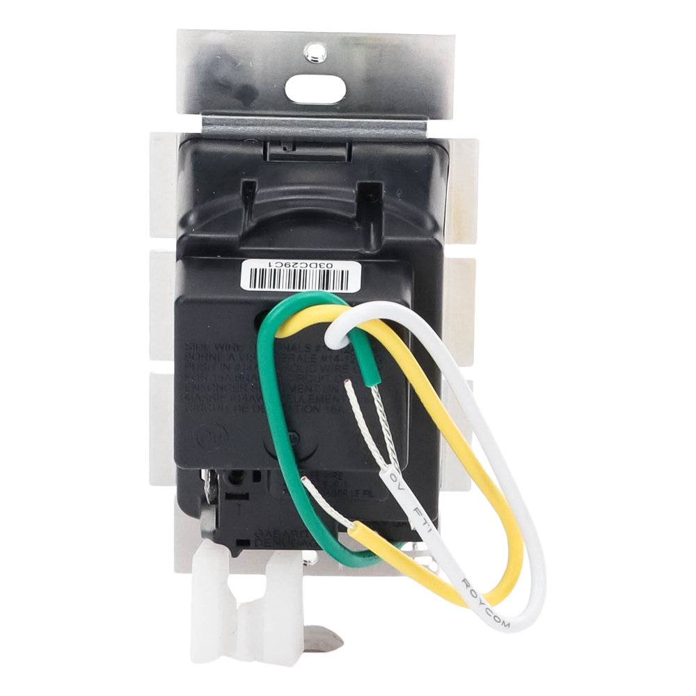 Control de velocidad inalámbrico Caseta Wireless para ventilador de techo de paletas, 120 V, 1.5 A, unipolar, requiere neutro, color blanco