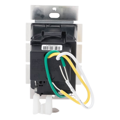 Control de velocidad inalámbrico Caseta Wireless para ventilador de techo de paletas, 120 V, 1.5 A, unipolar, requiere neutro, color blanco